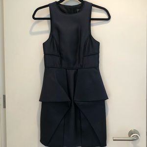 Tibi silk peplum dress
